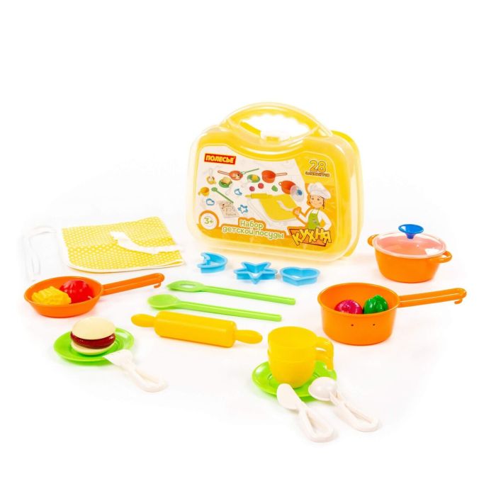 323262 Polesie Set of children's dishes (20 elements) (in a small suitcase)