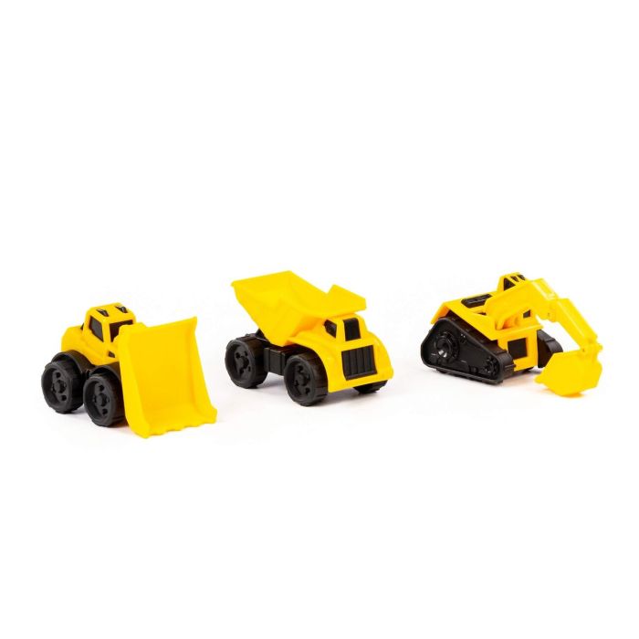 323279 Polesie Dump truck-mini + Bulldozer-mini caterpillar + Loader-mini forklift (in the package)