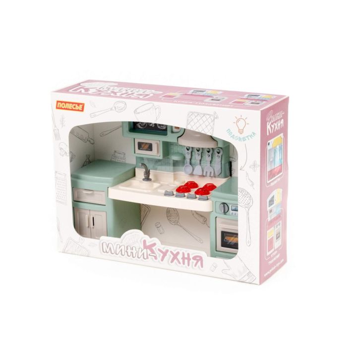 323282 Polesie Mini-kitchen Malyutka (pink) (in the box Ь 2)