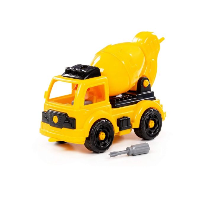 323286 Polesie Constructor-transport Excavator Car (32 elements) (yellow-black) (in a box)