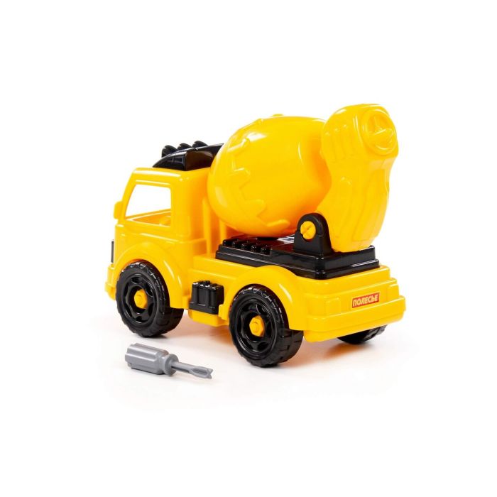 323286 Polesie Constructor-transport Excavator Car (32 elements) (yellow-black) (in a box)