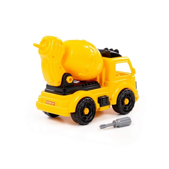 323286 Polesie Constructor-transport Excavator Car (32 elements) (yellow-black) (in a box)