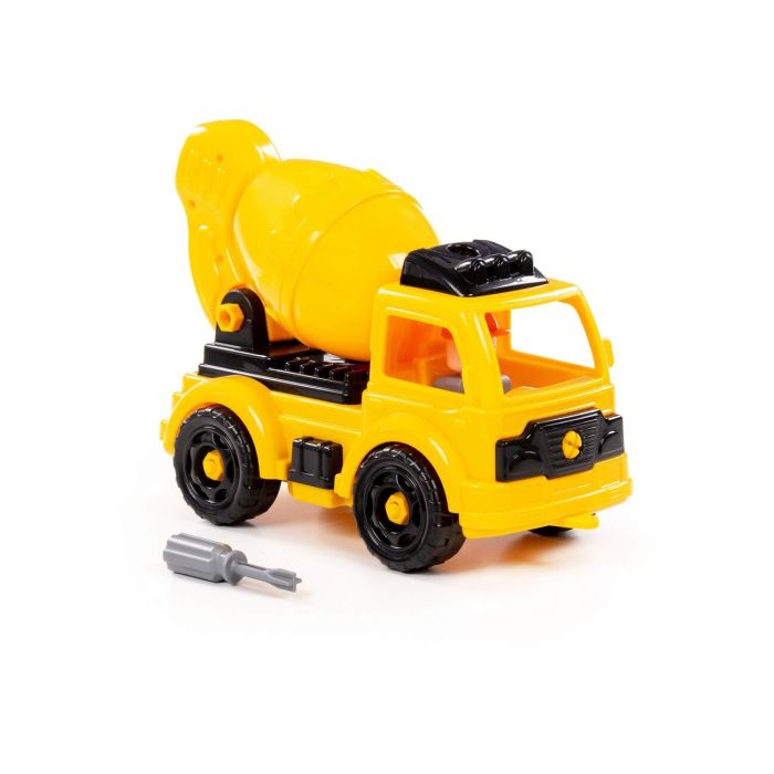 323286 Polesie Constructor-transport Excavator Car (32 elements) (yellow-black) (in a box)