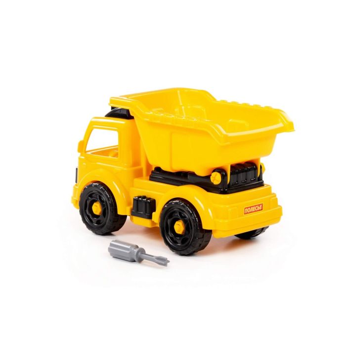 323287 Polesie Constructor-transport Concrete truck (27 elements) (yellow-black) (in a box)