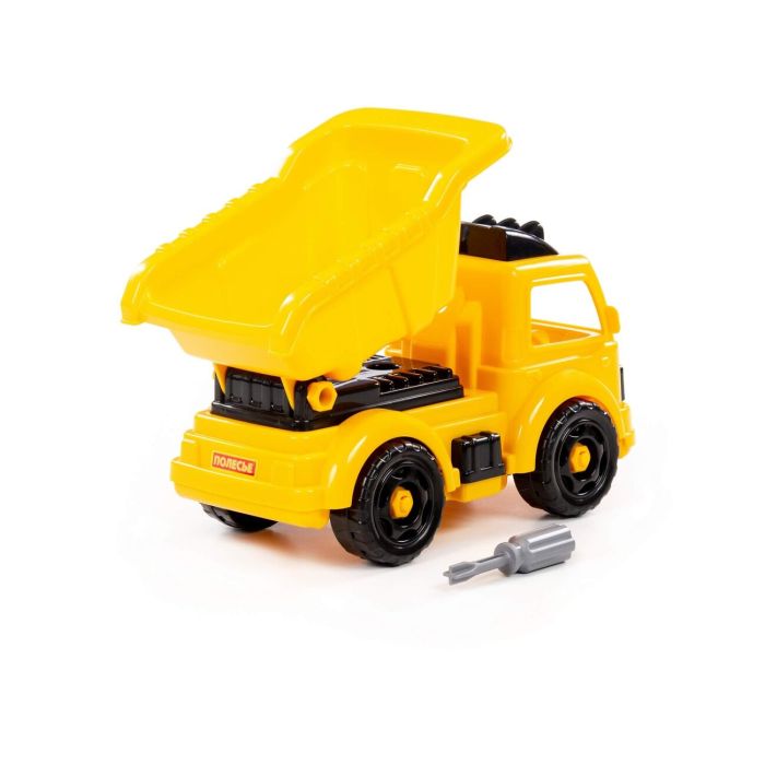 323287 Polesie Constructor-transport Concrete truck (27 elements) (yellow-black) (in a box)