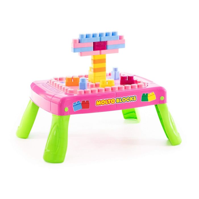 412998 MOLTO Y CIA S.A. Play set with construction set (20 elements) in a box (pink)