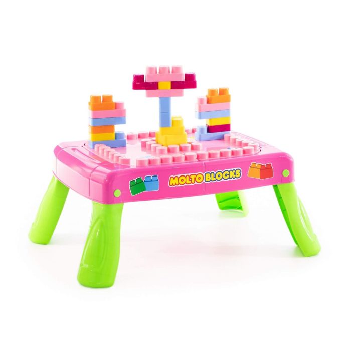 412998 MOLTO Y CIA S.A. Play set with construction set (20 elements) in a box (pink)