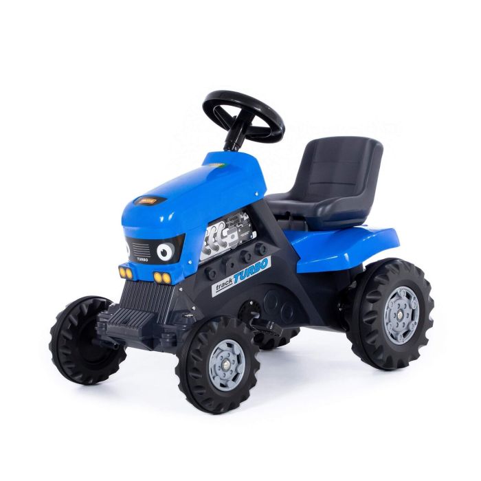 413010 COLOMA Y PASTOR Gurney-tractor with pedals Turbo (blue) with semi-trailer