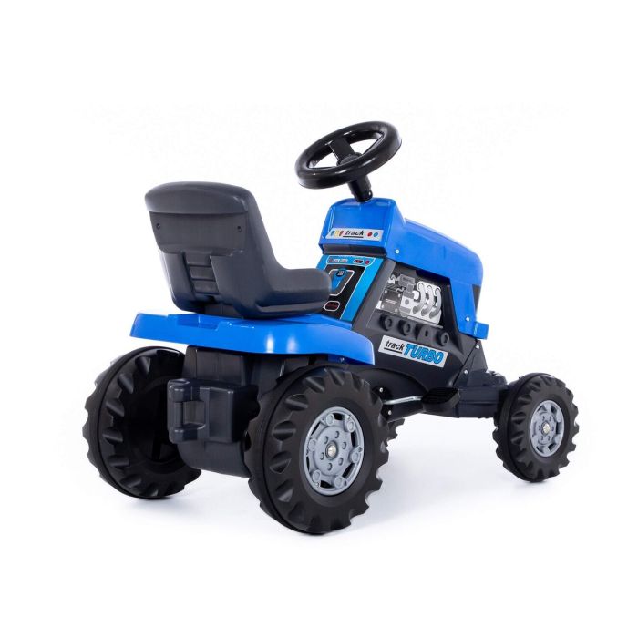 413010 COLOMA Y PASTOR Gurney-tractor with pedals Turbo (blue) with semi-trailer