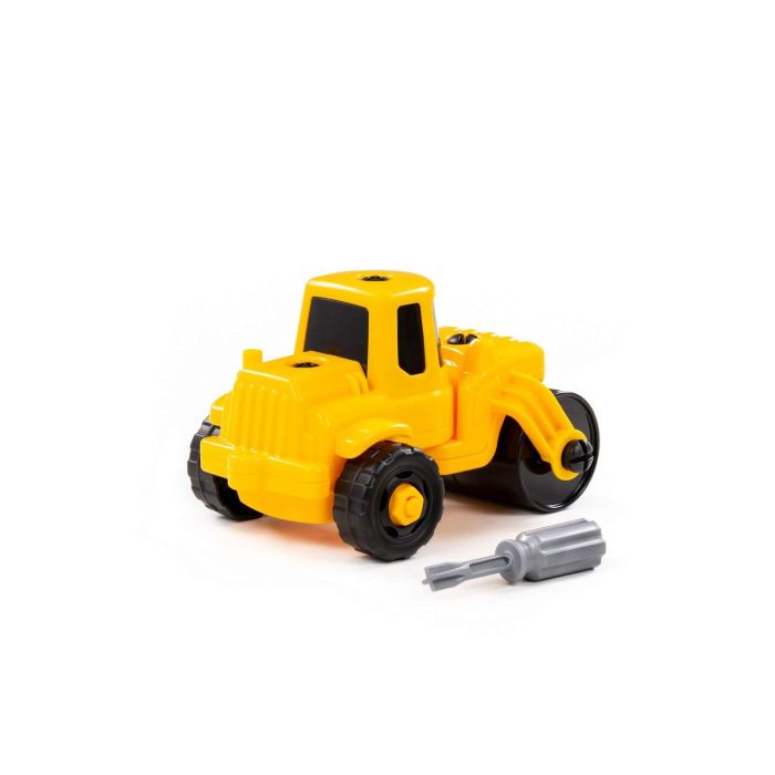 413028 Polesie Constructor-transport Tractor (20 elements) (yellow-black) (in a box)