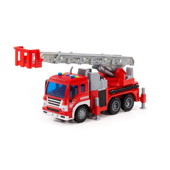 413030 Polesie Profi, fire-fighting car Ь 2 inertial (with light and sound) (in a box)