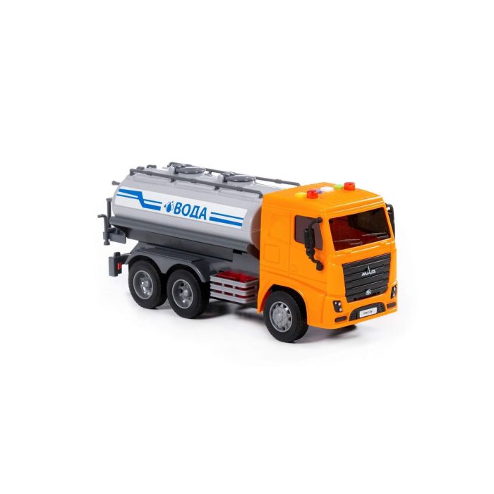 413043 Polesie MAZ, dump truck inertial (with light and sound) (orange) (in the box)