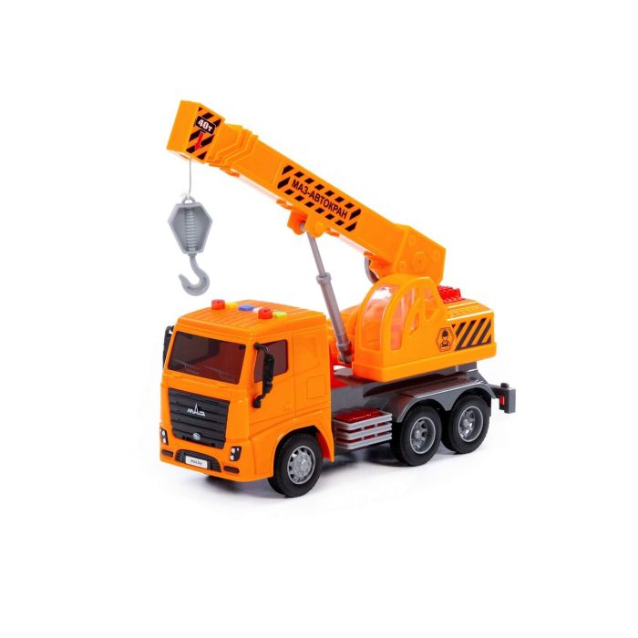 413045 Polesie MAZ, car-excavator inertial (with light and sound) (orange) (in a box)