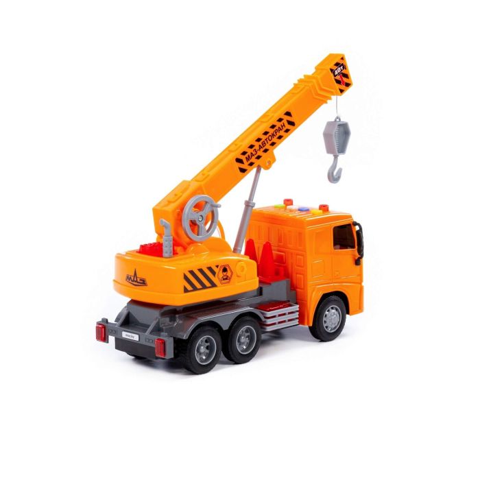 413045 Polesie MAZ, car-excavator inertial (with light and sound) (orange) (in a box)