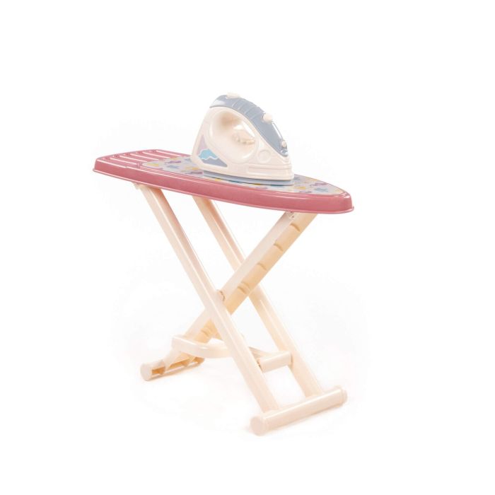 413048 Polesie Game Set Iron #3 with ironing board (gray-blue) (in a net)