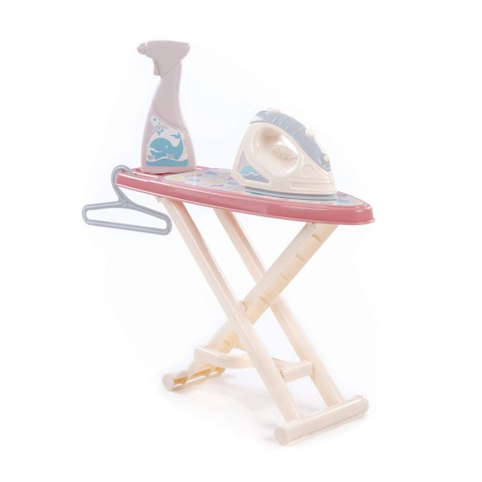 413070 Polesie Play set Ironing board, sprayer and hanger (gray-blue) (in a box)