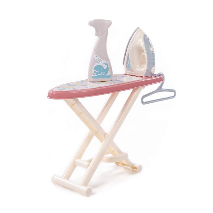 413070 Polesie Play set Ironing board, sprayer and hanger (gray-blue) (in a box)