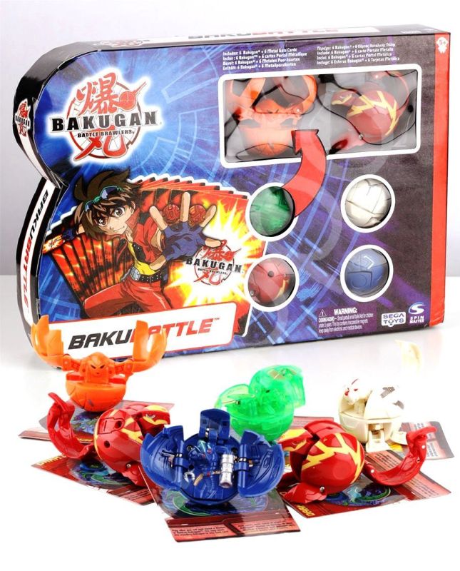 Set of Transformers Bakugan with cards 6in1