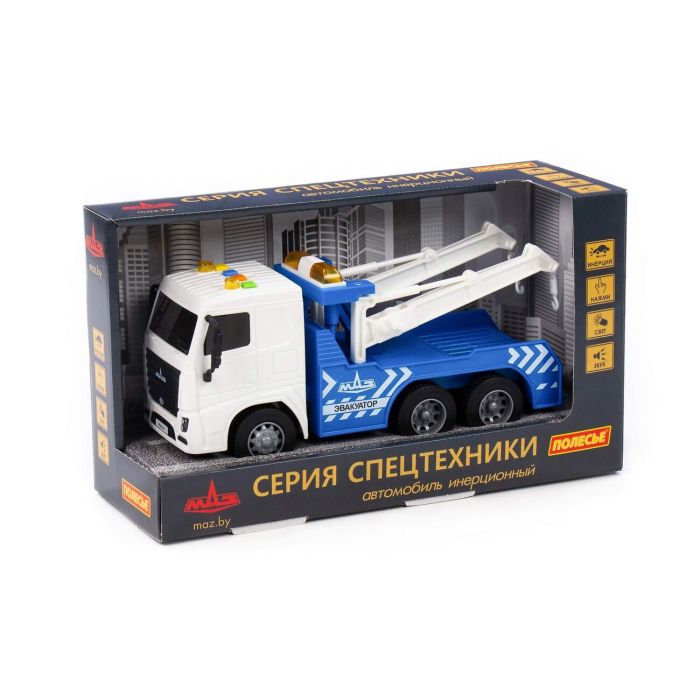 459096 Polesie Profi, inertial van (with light and sound) (red and white) (in a box)