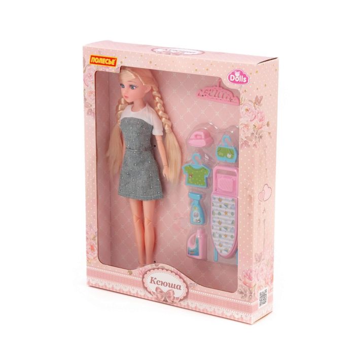 459113 COLOMA Y PASTOR Doll Xyusha (30 cm) in a puffy dress + accessories (9 elements) (in a box Ь3)