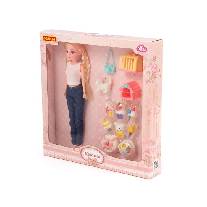 459119 Wader Doll Masha (16 cm) on the sea + accessories (11 elements) (in the box Ь3)