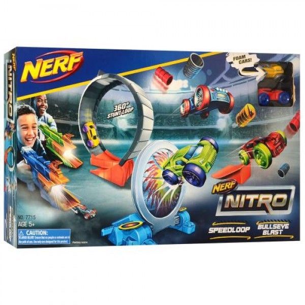 Nerf Nitro Auto Track Blaster with cars 2 types