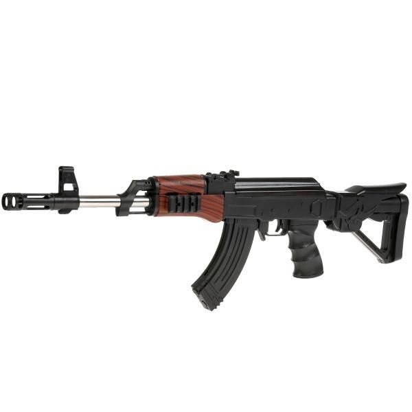 Automatic rifle with detachable stock and magazine in pak