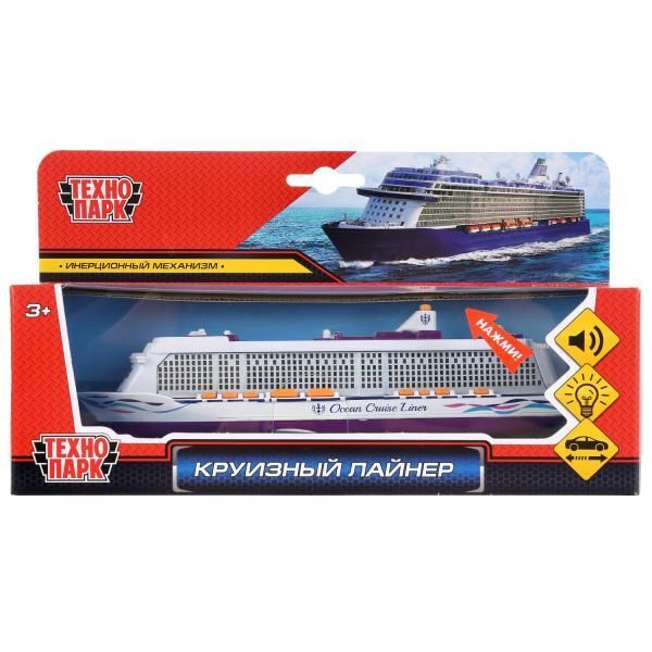 Model metal cruise liner 20 cm, light&sound inertz., kor. Technopark