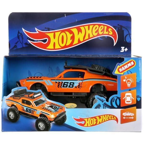 Metal car light-sound hot wheels SPORTKAR, 12,5 cm, doors, inertz, cor. Technopark