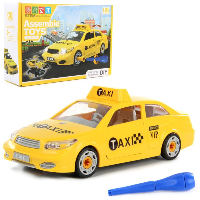 Constructor Taxi with screwdriver ( 52 parts )