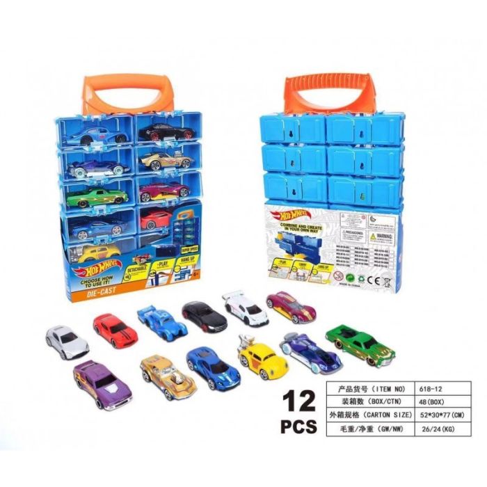 HOT WHEELS Car Set in 12in1 case