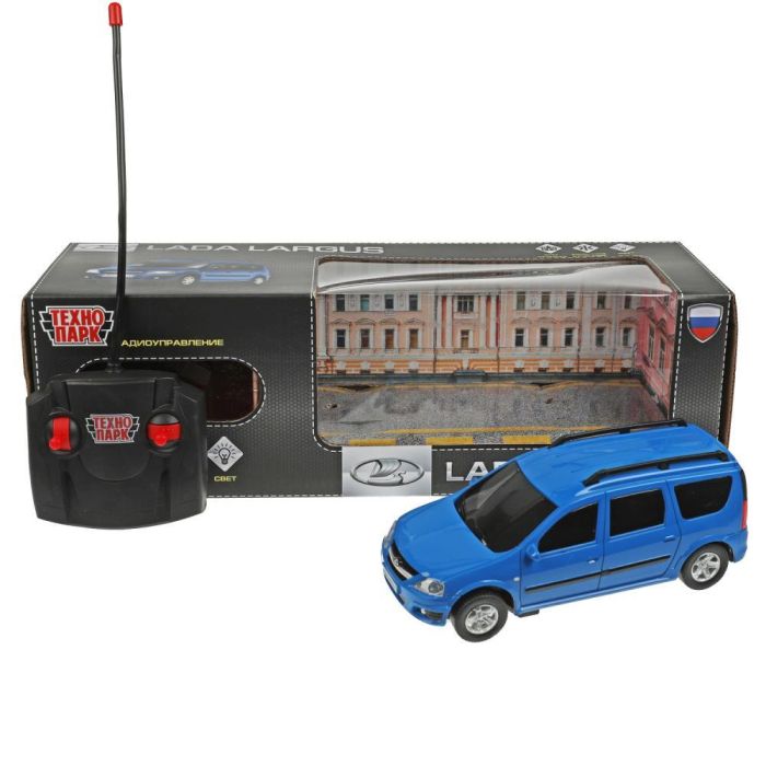 Car r / u LADA LARGUS 18 cm, light, blue, cor. Technopark