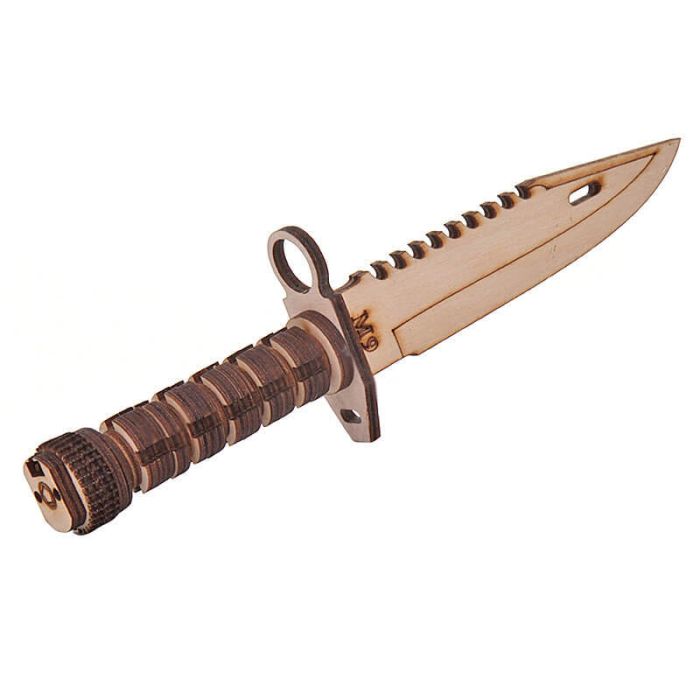 Wooden Knife M-9 (serrated) 33cm