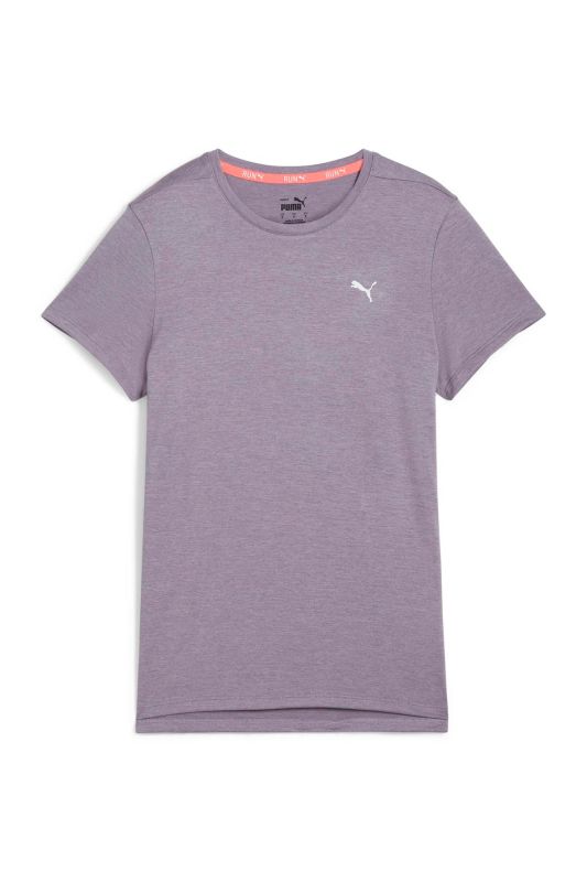 RUN FAVORITE HEATHER TEE Damson Women's Short Sleeve T-Shirt