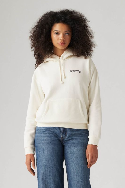 LEVI'S GRAPHIC EVERYDAY HOODIET White Women's Sweatshirt