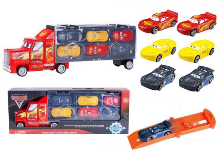 Cars Trailer with 6 cars