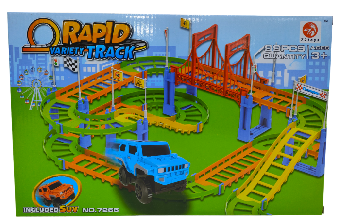 Racing track , 99 pieces.