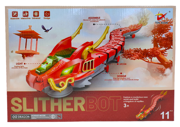 SlitherBot Robot  Dragon  11 parts