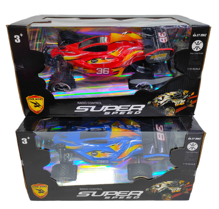 Radio-controlled racing car Super Speed 1:12, in assortment