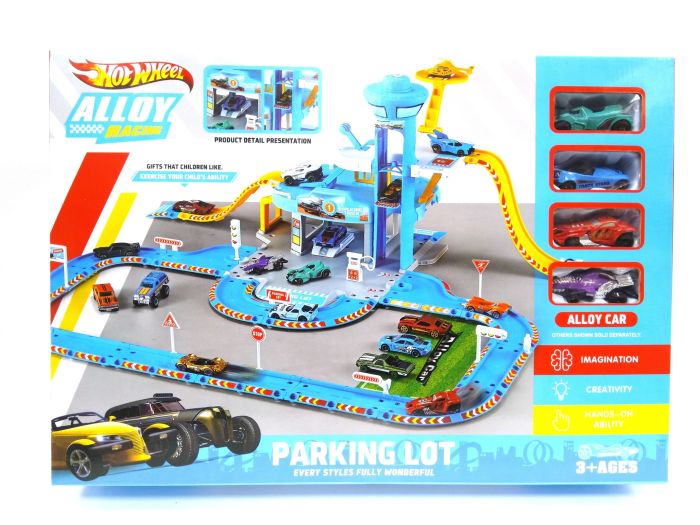 Hot Wheel Alloy Racing 3-story 4in1 with elevator