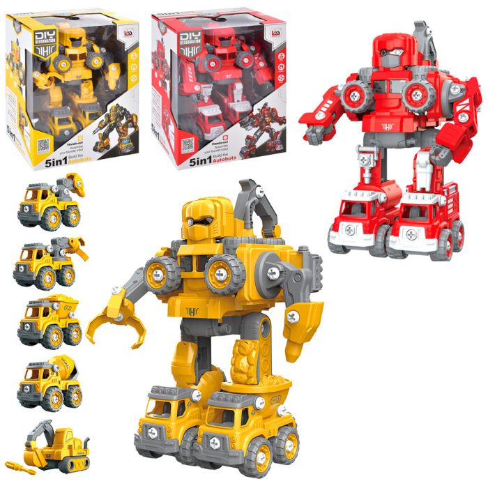 Robot - Transformer Constructor 5in1 , in assortment