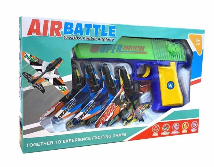 Air Battle catapult gun shoots airplanes in assortment