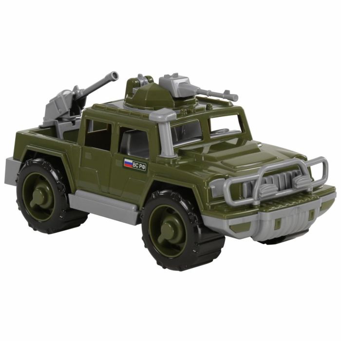 Military pickup truck Defender with 2 machine guns