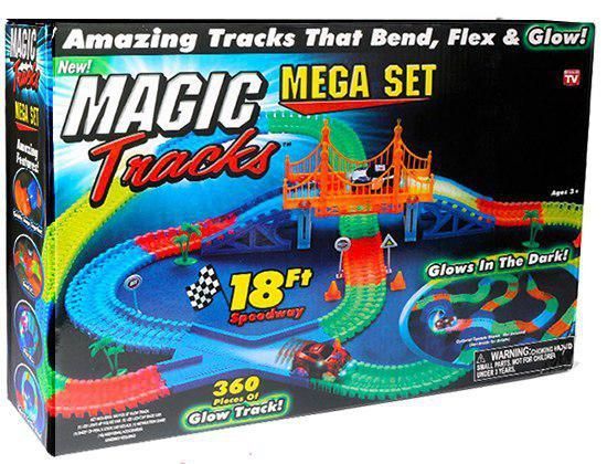 Magic tracks 360 parts Bridge with lights